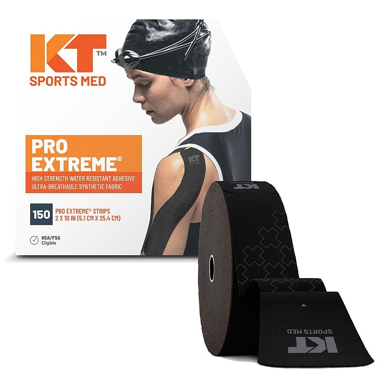 Kt Tape Jumbo Pro Extreme Roll 38 Meter 150 Strips Zwart P