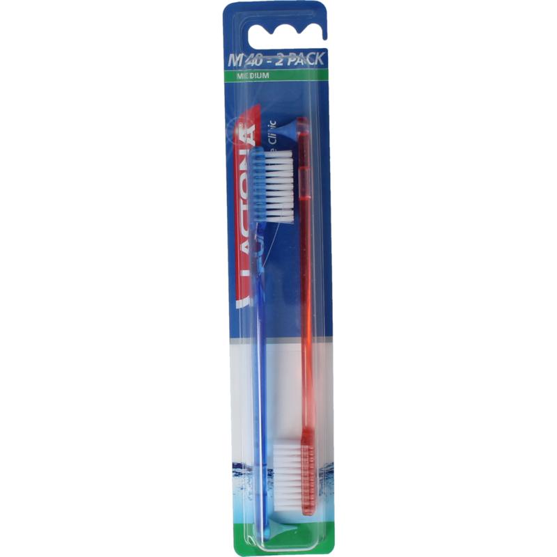 Lactona Tandenborstel M40 Medium Duo Assorti