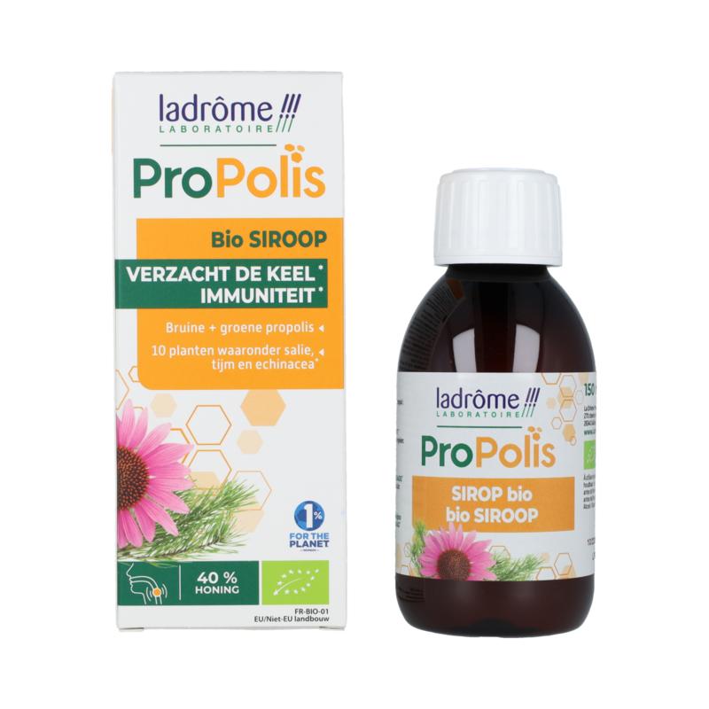 Ladrome Propolis Kruidenborstsiroop Suikervrij Bio