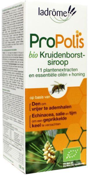 Ladrome Propolis Kruidenborstsiroop Suikervrij Bio