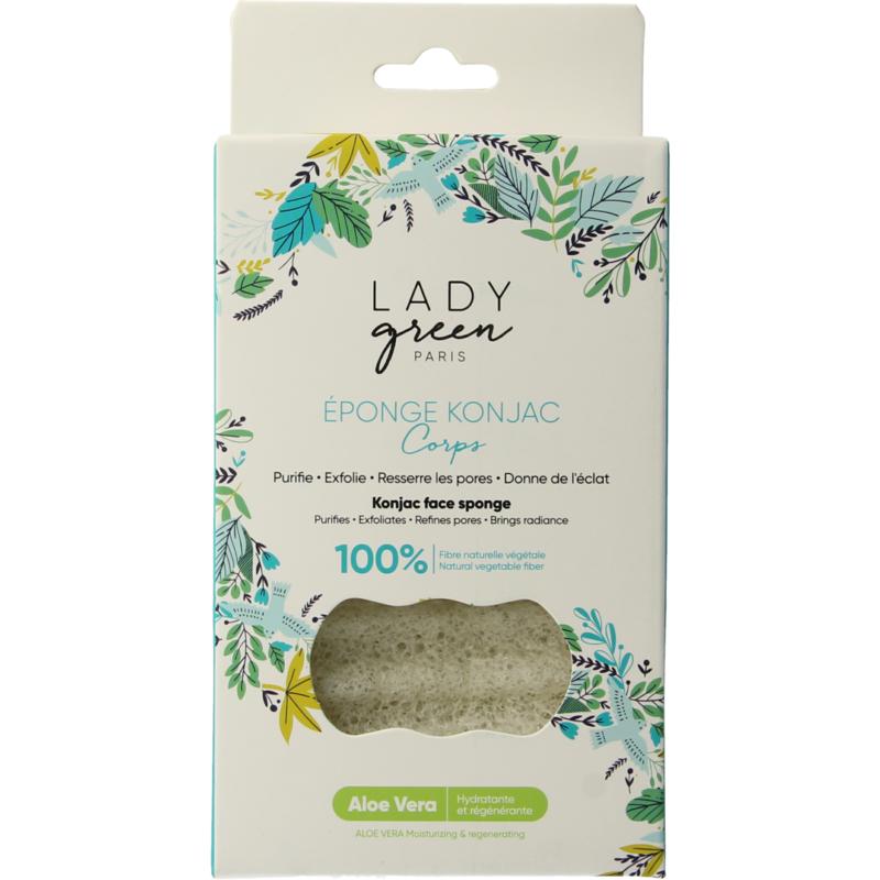 Lady Green Konjac Gelaatspons Aloe Vera