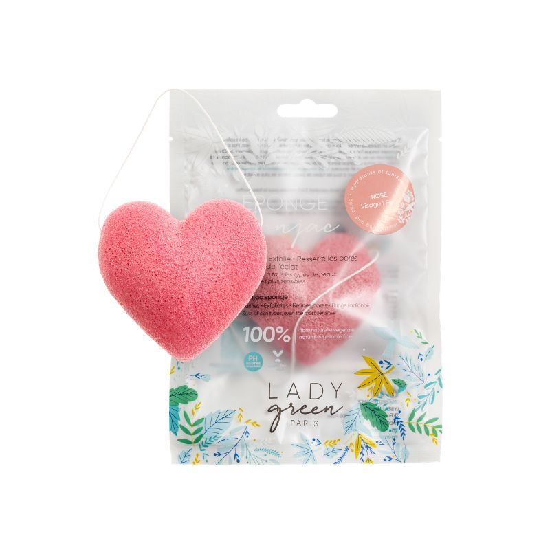 Lady Green Konjac Gezichtsspons Rose