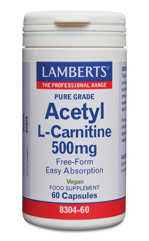 Lamberts Acetyl-L-Carnitine 500Mg