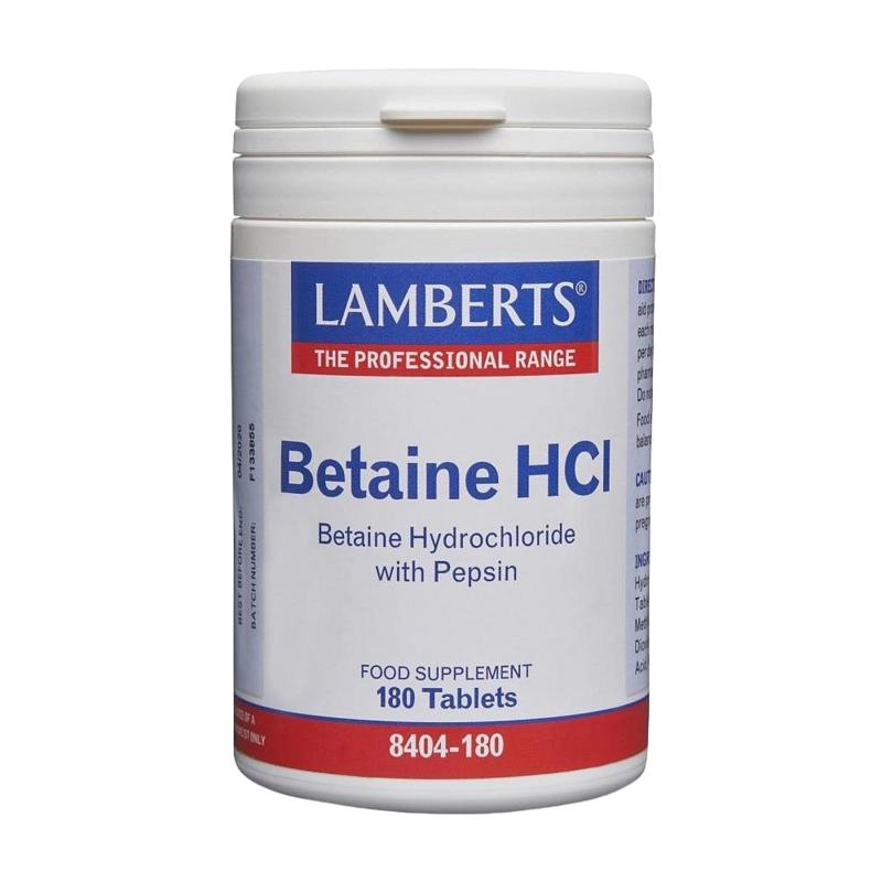 Lamberts Betaine Hcl 324Mgpepsine 5Mg