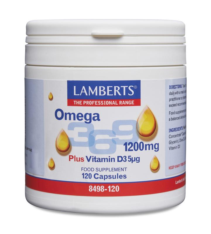 Lamberts Omega 3 6 9 Visolie 1200Mg + Vitamine D3