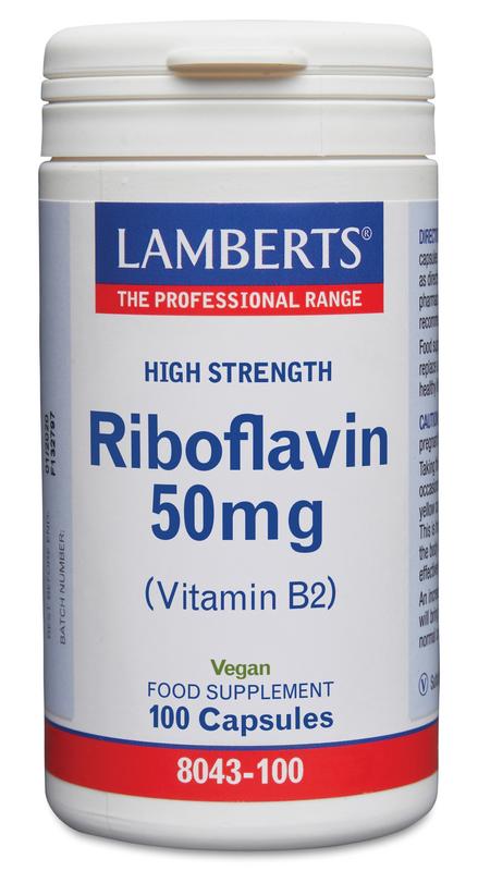 Lamberts Riboflavine 50Mg (Vitamine B2)