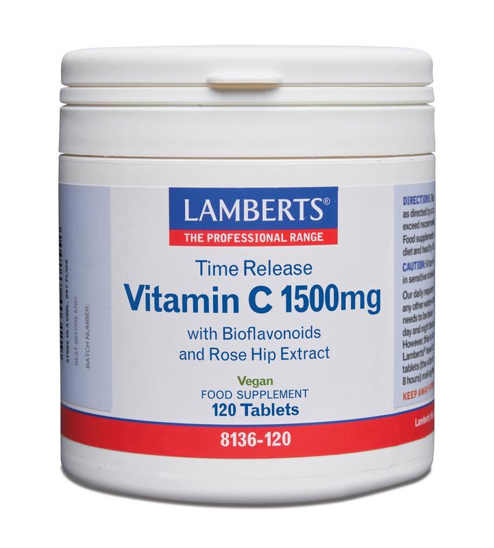 Lamberts Vitamine C 1500 Time Release & Bioflavonoiden