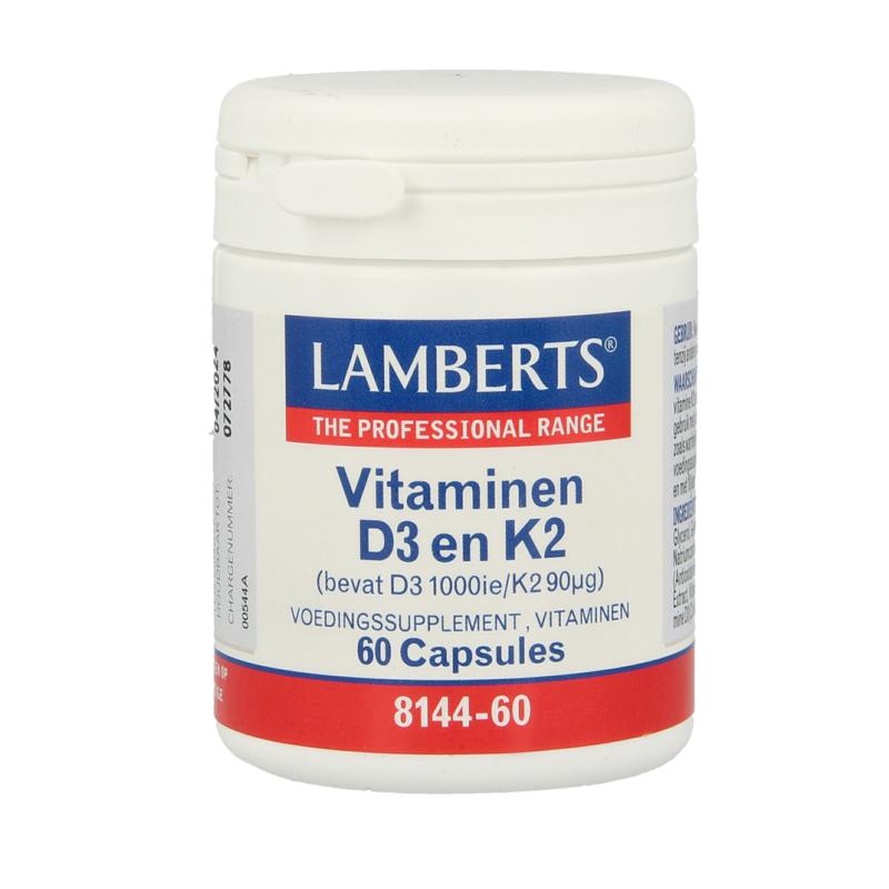 Lamberts Vitamine D3 1000Ie En K2 90Mcg
