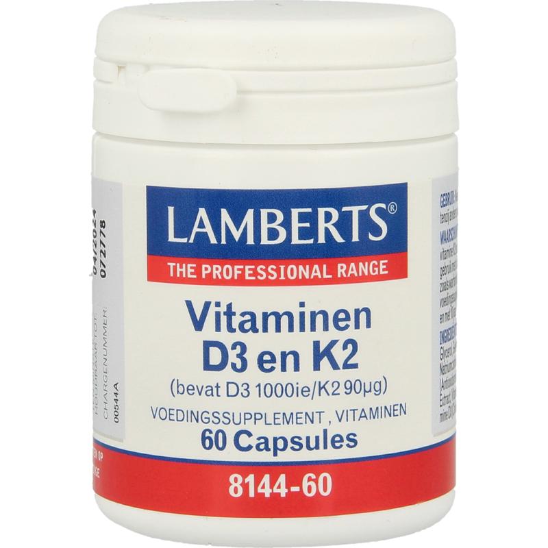 Lamberts Vitamine D3 1000Ie En K2 90Mcg