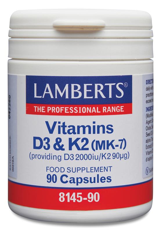Lamberts Vitamine D3 2000Ie En K2 90Mcg