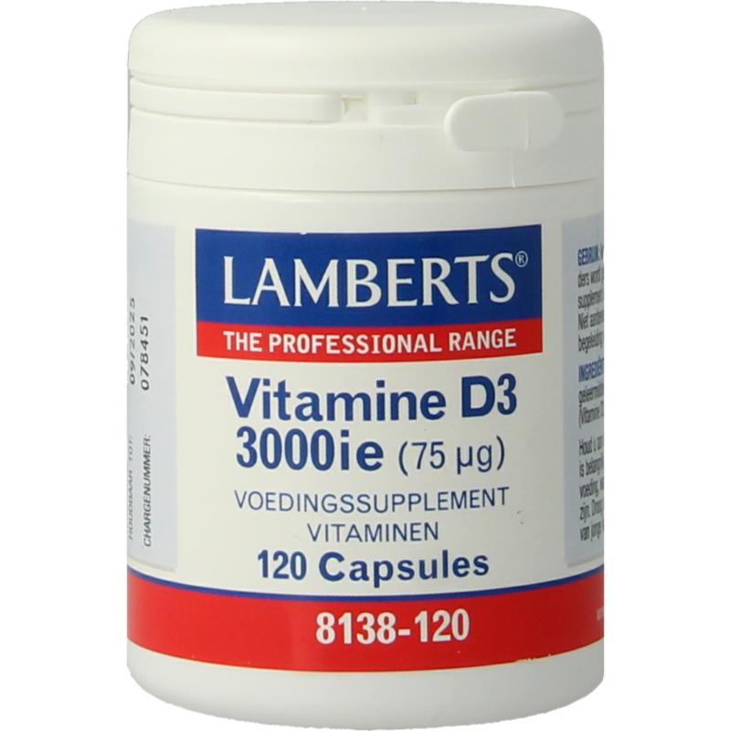 Lamberts Vitamine D3 3000Ie75mcg