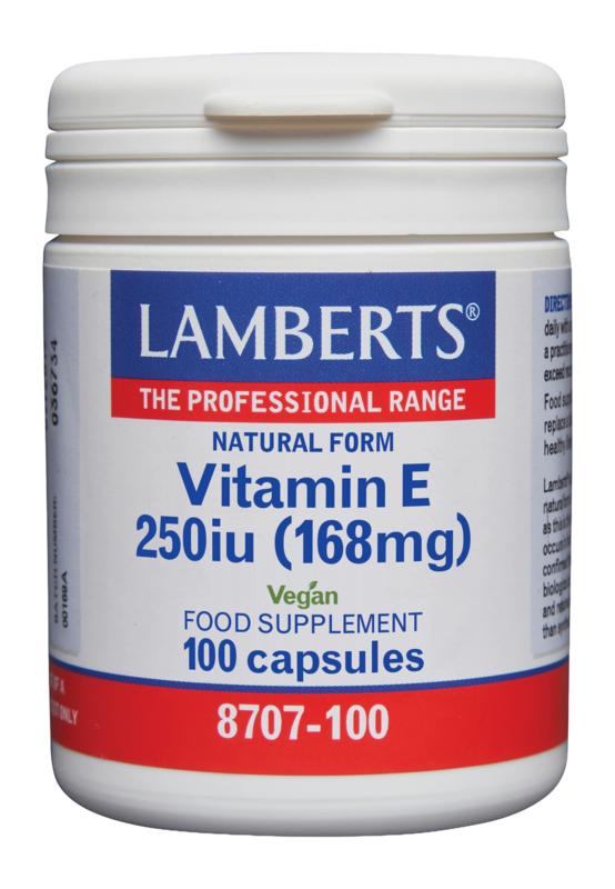 Lamberts Vitamine E 250Ie Natuurlijk