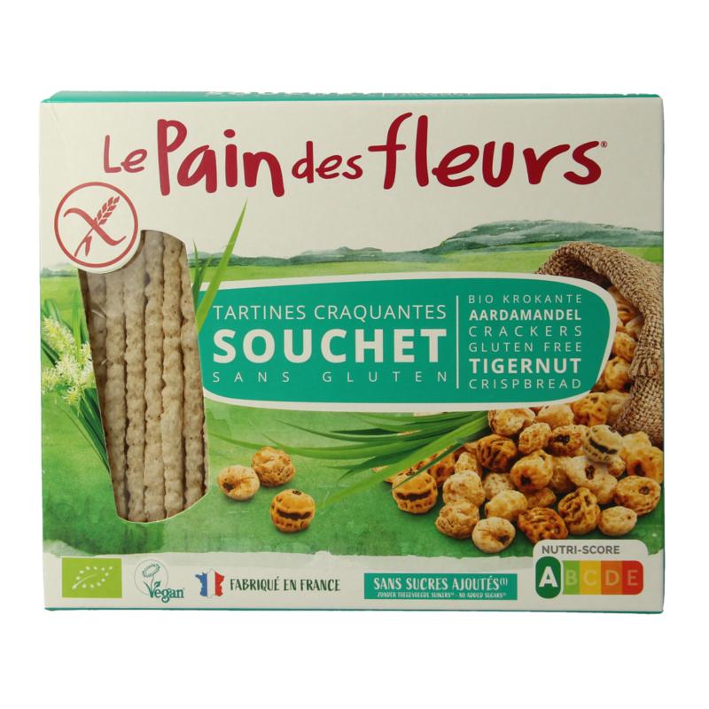 Pain Des Fleurs Krokante Crackers Aardamandel Glutenvrij Bio