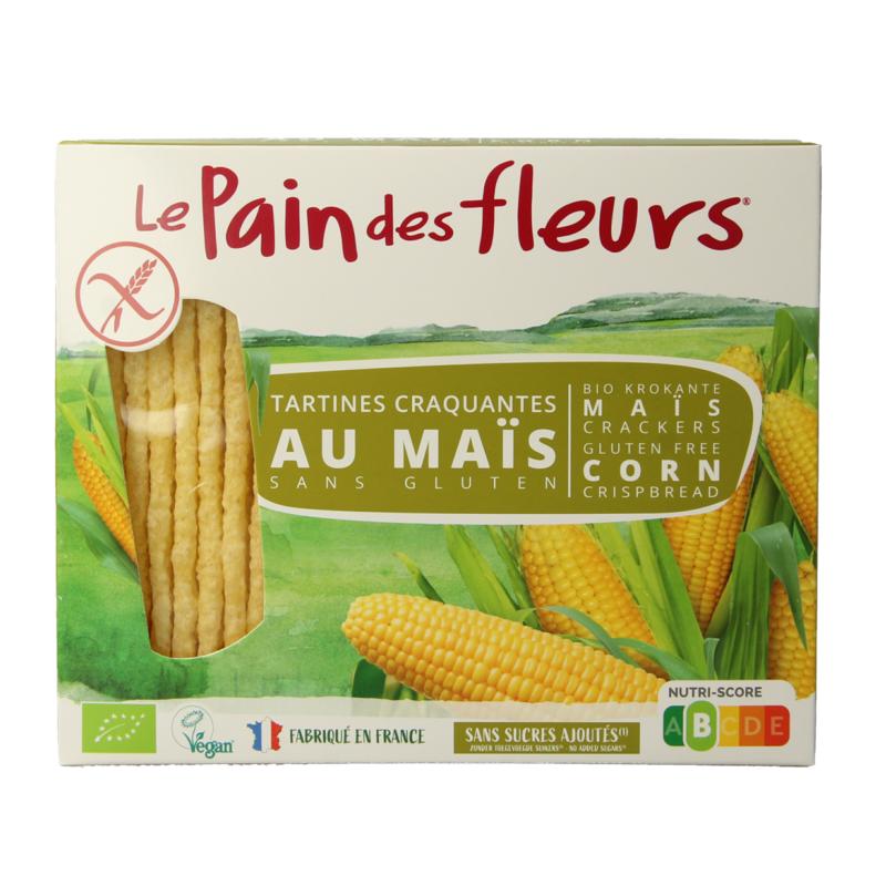 Pain Des Fleurs Krokante Crackers Mais Glutenvrij Bio