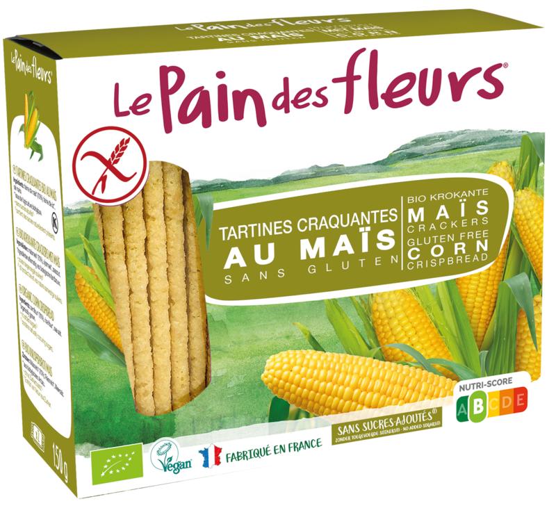 Pain Des Fleurs Krokante Crackers Mais Glutenvrij Bio