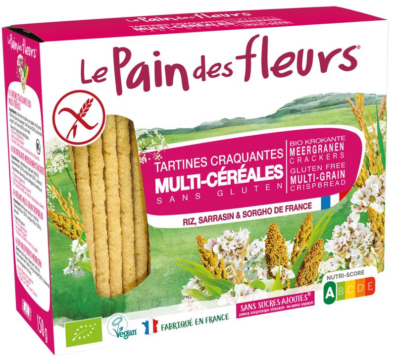 Pain Des Fleurs Krokante Crackers Meergranen Glutenvrij Bio