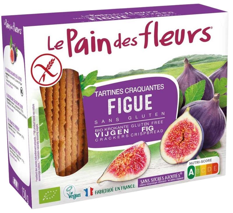 Pain Des Fleurs Krokante Crackers Vijgen Glutenvrij Bio