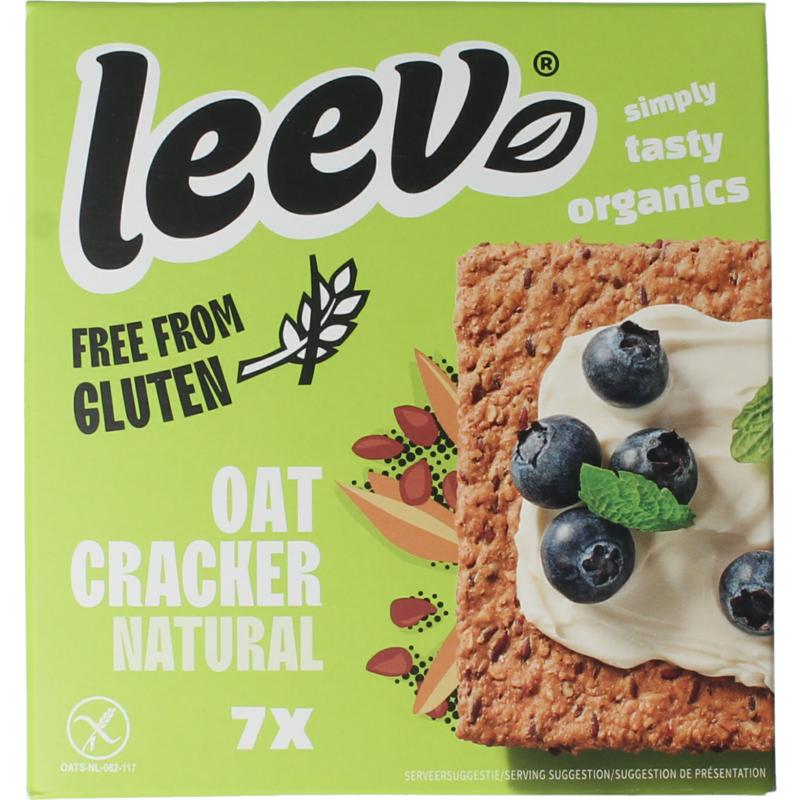 Leev Havercracker Naturel Free From Gluten Bio