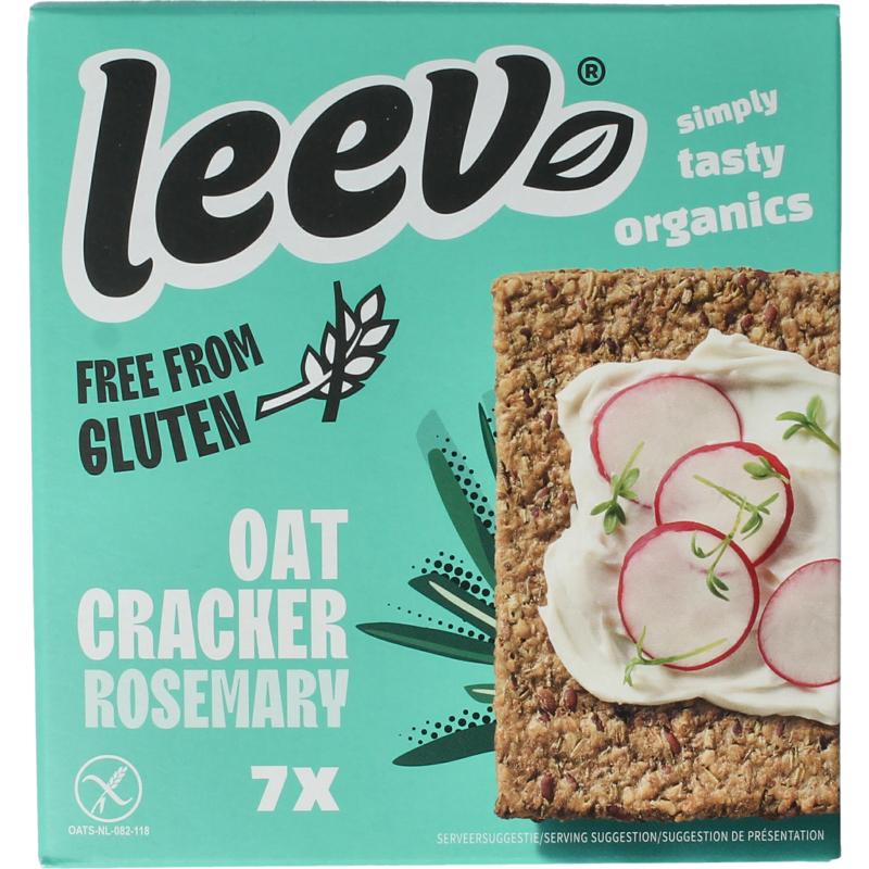 Leev Havercracker Rozemarijn Free From Gluten Bio