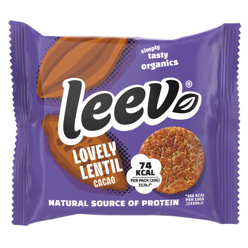Leev Lovely Lentil Cakes Cacao Bio