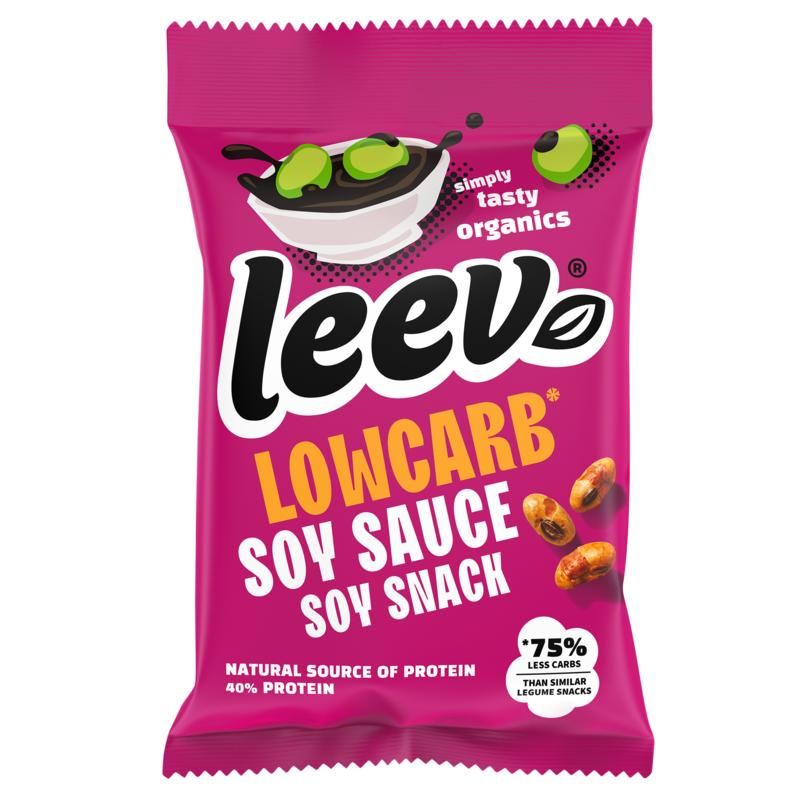 Leev Lowcarb Snack Soyabonen Soya Saus Bio