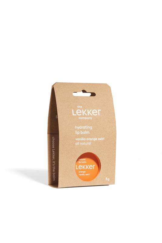 Lekker Company Natuurlijke Lippenbalsem Orange
