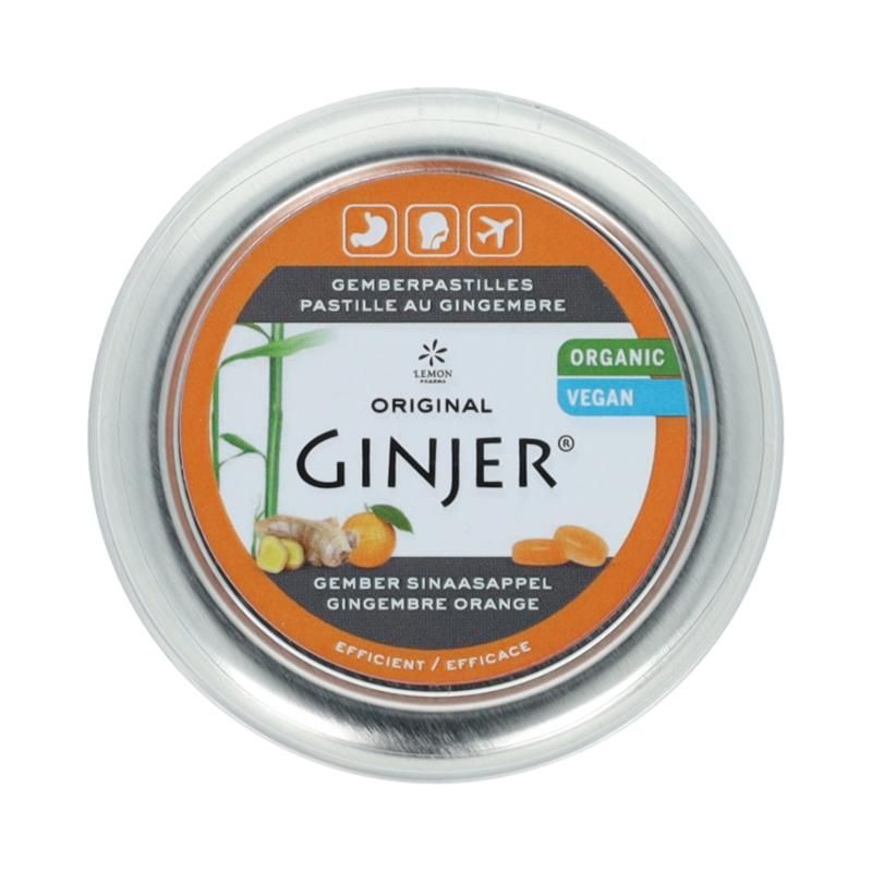 Lemon Pharma Ginjer Original Gember Pastilles Sinaasappel Bio