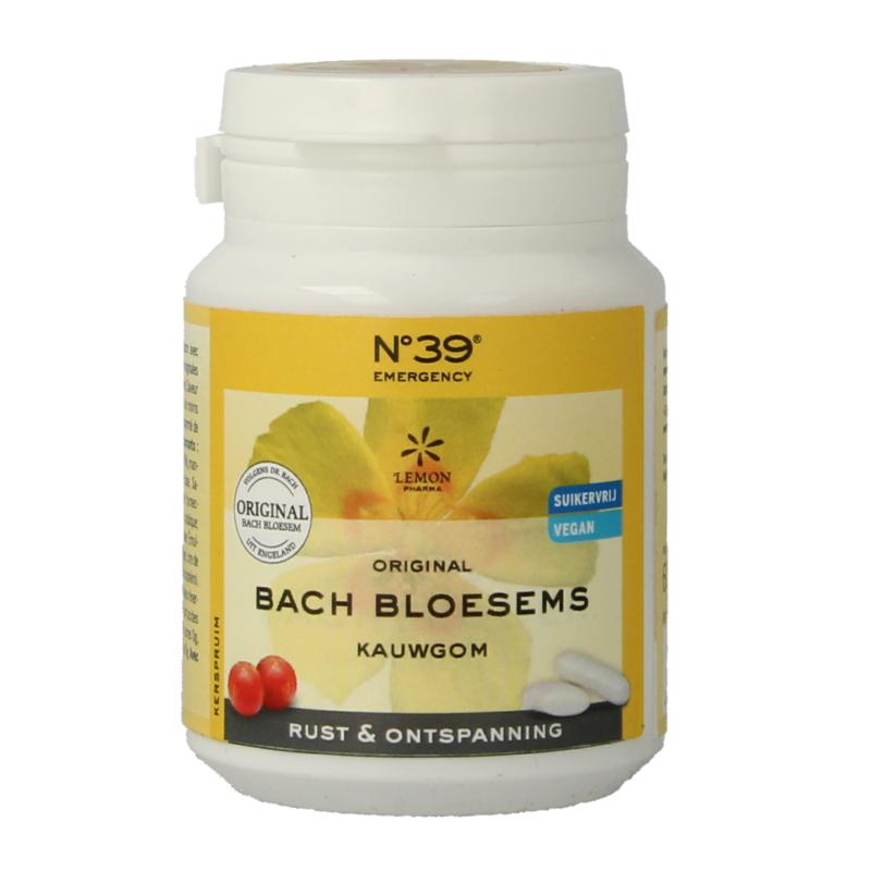 Lemonpharma Bach Bach Bloesem Kauwgom Nr. 39 Rust En Ontspanning