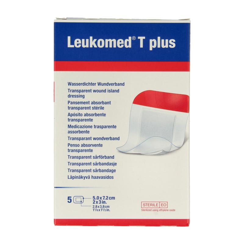 Leukomed Transparant Wondverband T Plus 5Cm X 7.2Cm