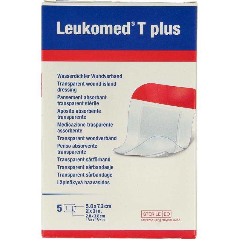 Leukomed Transparant Wondverband T Plus 5Cm X 7.2Cm