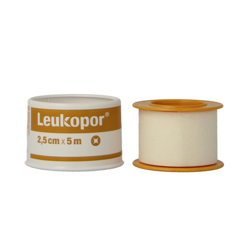 Leukopor Hechtpleister 5M X 2.50Cm