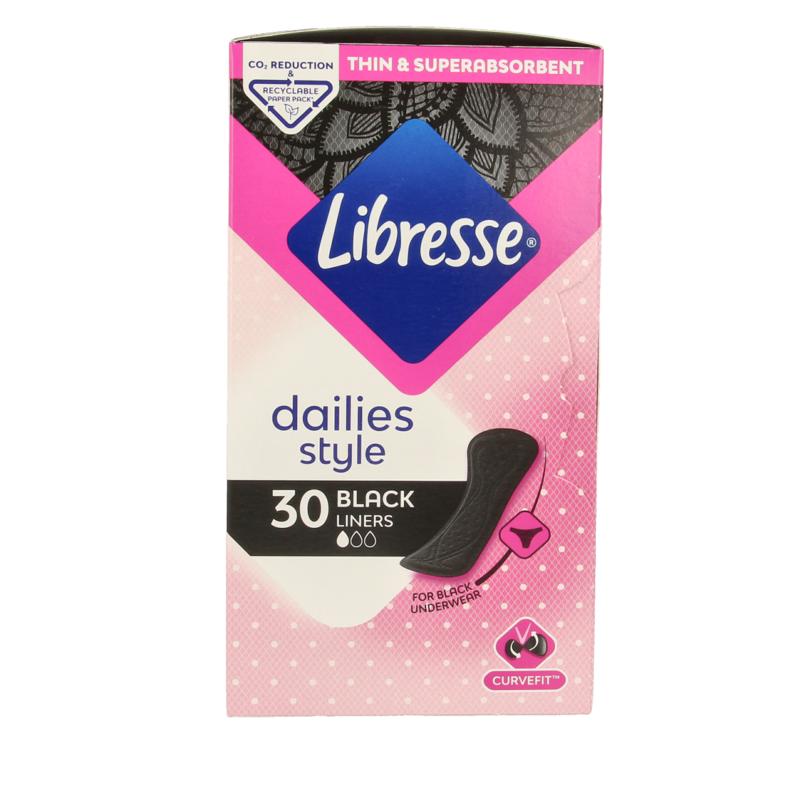 Libresse Inlegkruisjes Normaal Black