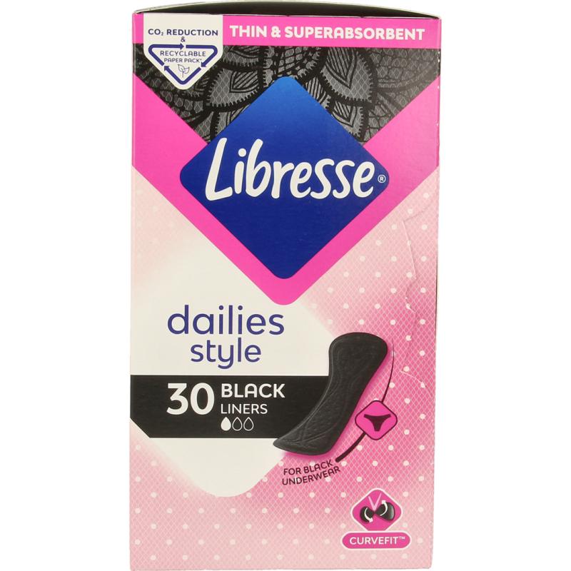 Libresse Inlegkruisjes Normaal Black
