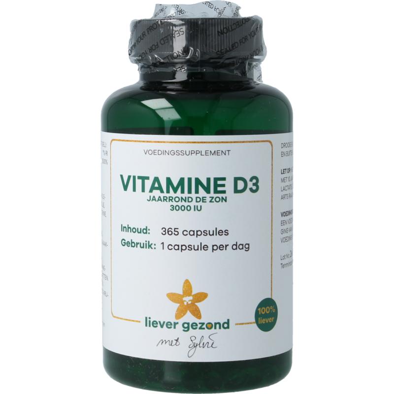 Liever Gezond Vitamine D3 75 Mcg Jaarrond Levenslicht