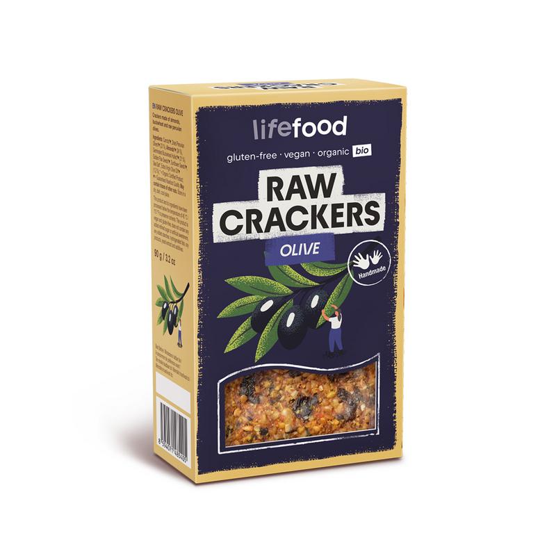 Lifefood Life Crackers Olijf Raw Bio