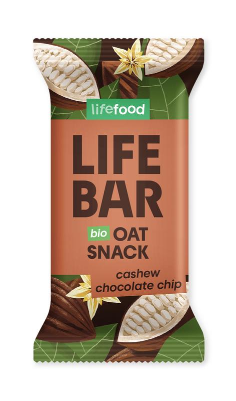 Lifefood Lifebar Oatsnack Chocolate Chip Bio