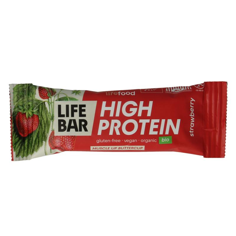 Lifefood Lifebar Proteine Aardbei Bio