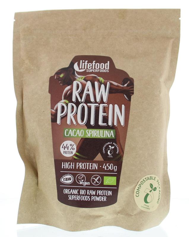 Lifefood Protein Poeder Cacao Spirulina Raw Bio