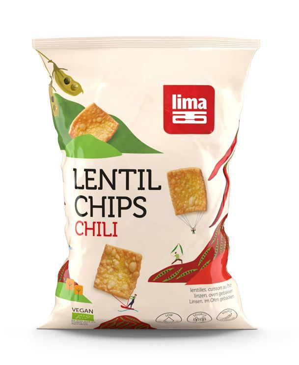 Lima Lentil Linzen Chips Chilli Bio