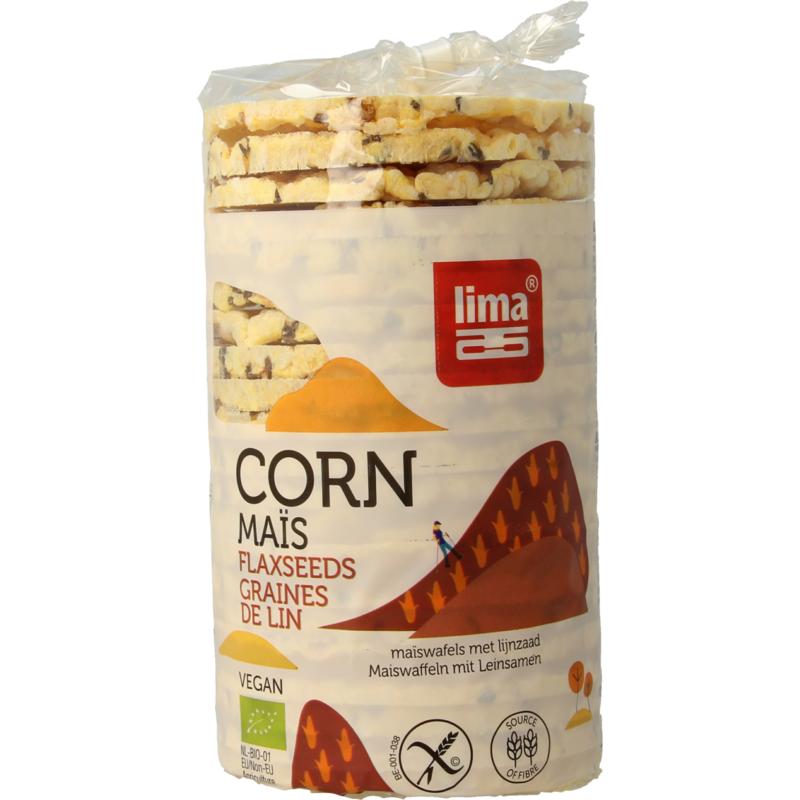Lima Maiswafels Met Lijnzaad Bio