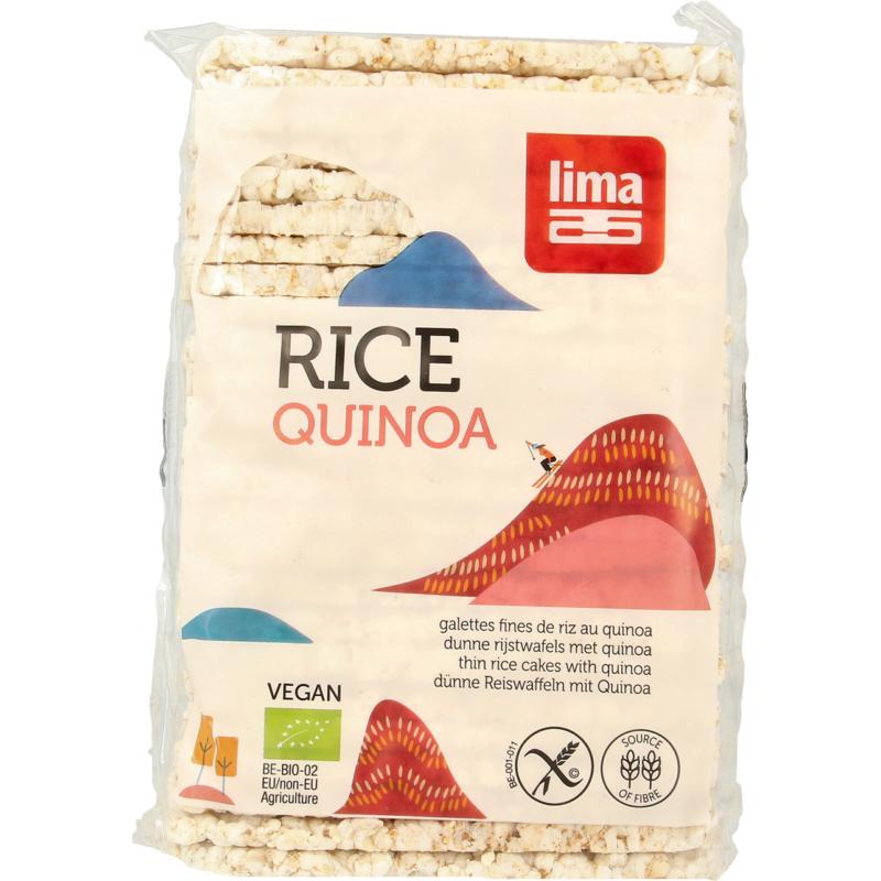 Lima Rijstwafels Recht Dun Quinoa Bio