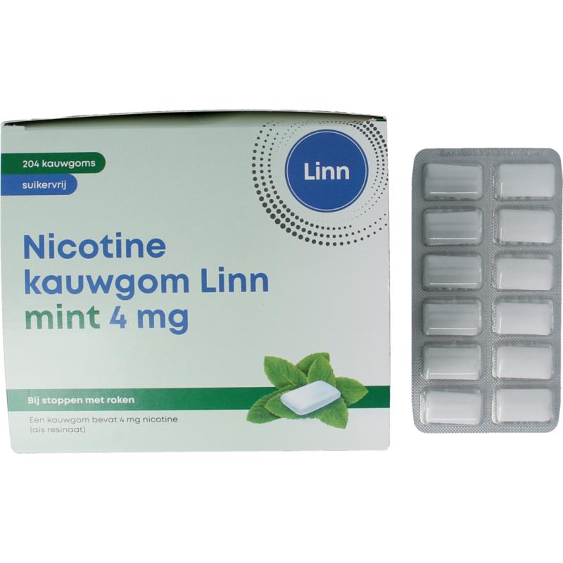 Linn Nicotine Kauwgom 4Mg Mint