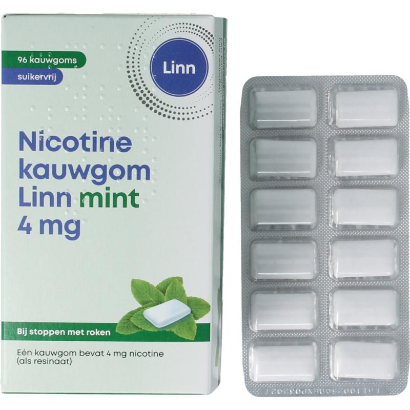 Linn Nicotine Kauwgom 4Mg Mint