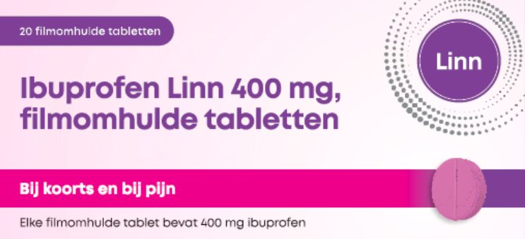 Linn Pharma Ibuprofen 400Mg Roze Tablet