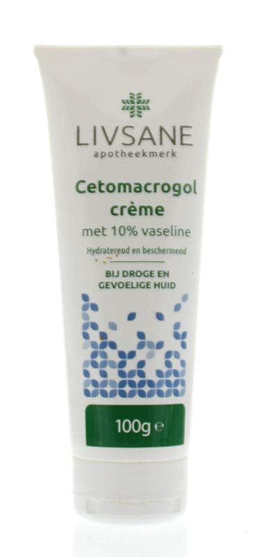 Livsane Cetomacrogolcreme Met 10% Vaseline In Tube