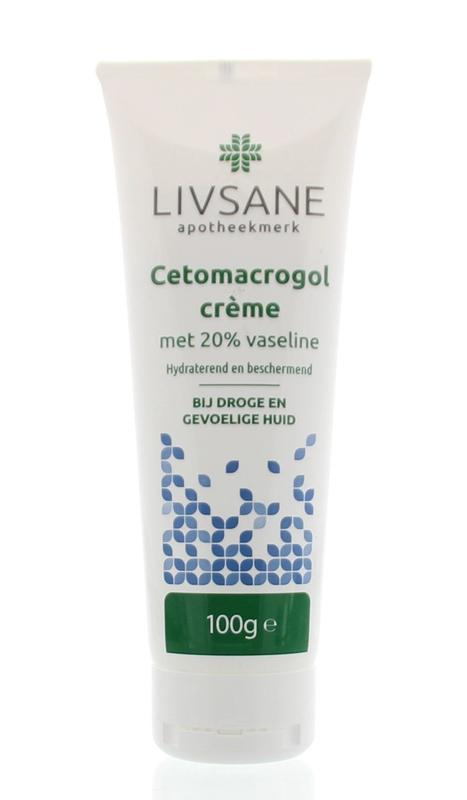 Livsane Cetomacrogolcreme Met 20% Vaseline In Tube