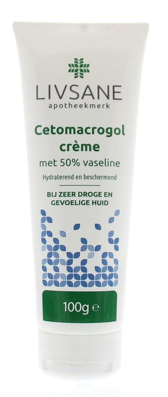 Livsane Cetomacrogolcreme Met 50% Vaseline In Tube