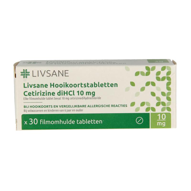 Livsane Hooikoorts Cetirizine Dihcl 10Mg
