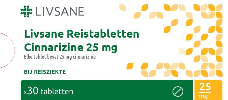 Livsane Reistabletten Cinnarizine 25Mg