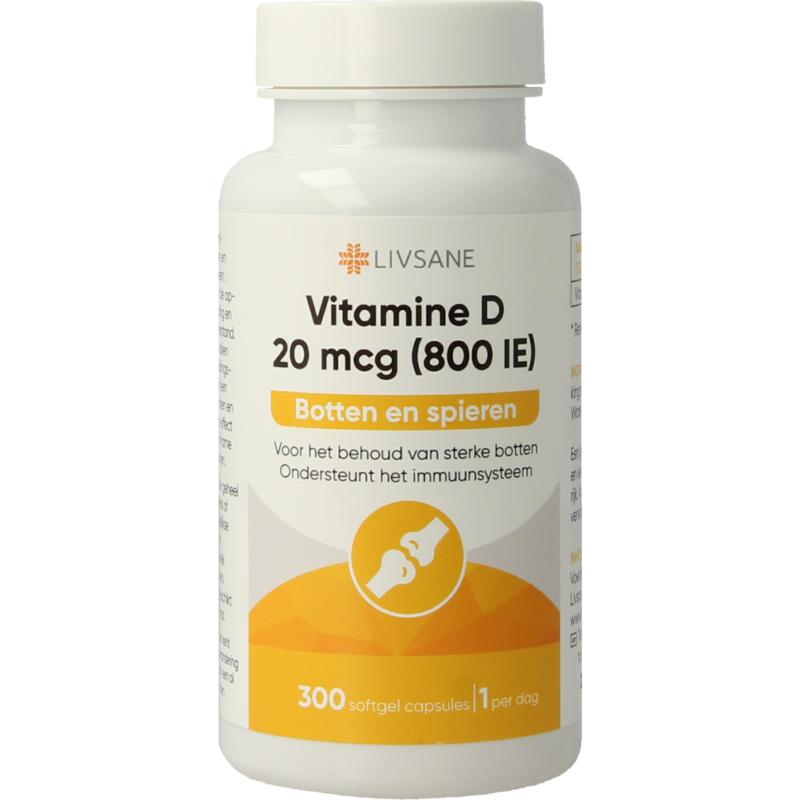 Livsane Vitamine D 20Mcg